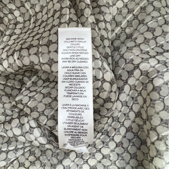 Chico’s Women’s Sz M Geometric Tribe Tunic Top Blouse Long Sleeve Woven Pattern - Picture 12 of 13